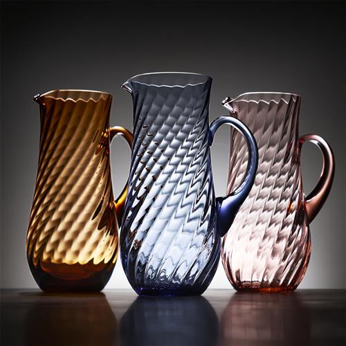 Quinn Modern Classic Amber Glass Pitcher