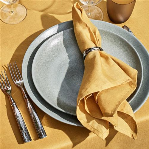 L'Objet Terra Modern Classic Green Porcelain Dinner Plate - Thumbnail 3