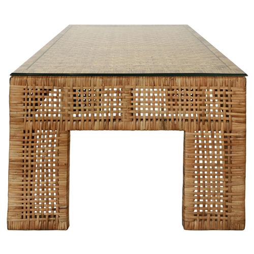 Worlds Away Montauk Rectangular Coffee Table - Thumbnail 2