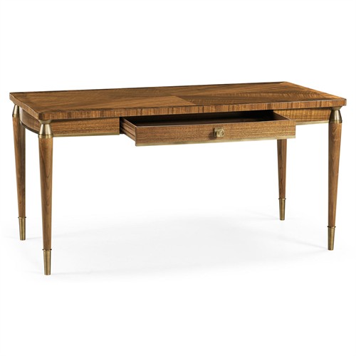 Ronin Modern Classic Brown Walnut Desk - Thumbnail 2