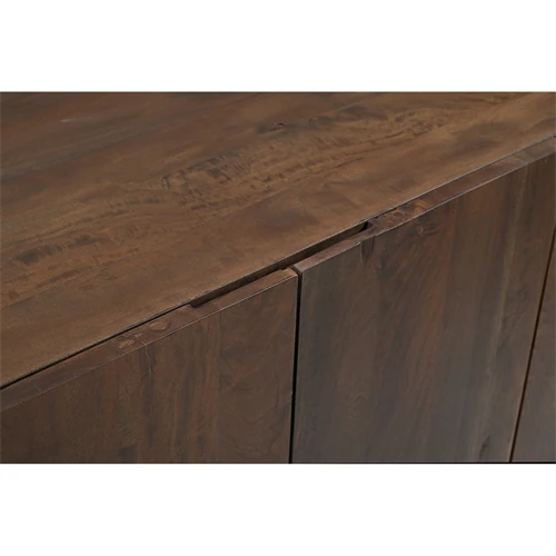 Another close-up showing top edge and seam between panels on the cabinet.