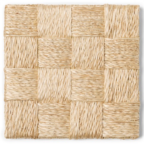 Jasby Coastal Beach Natural Abaca Square Coaster - Set of 4