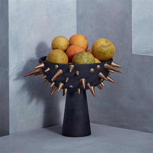 Celestial Industrial Footed Bowl - Small - Thumbnail 4