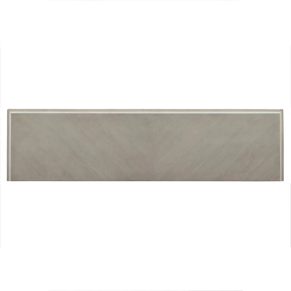a gray headboard