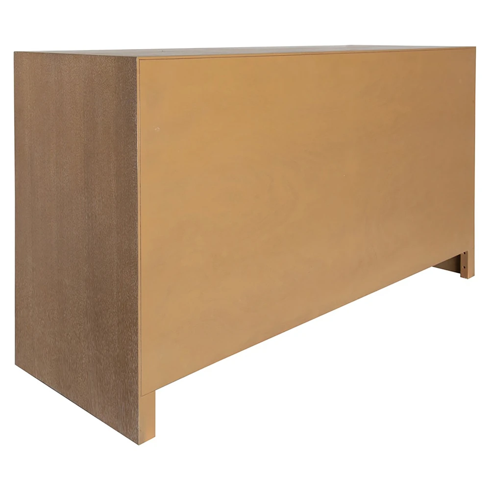 The back of the dresser, showing its plain surface.