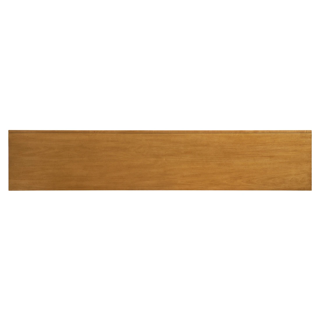 Top surface of a wooden sideboard.