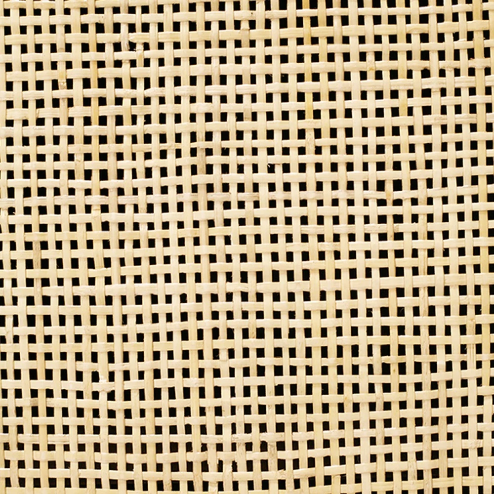 Close-up of rattan door panel