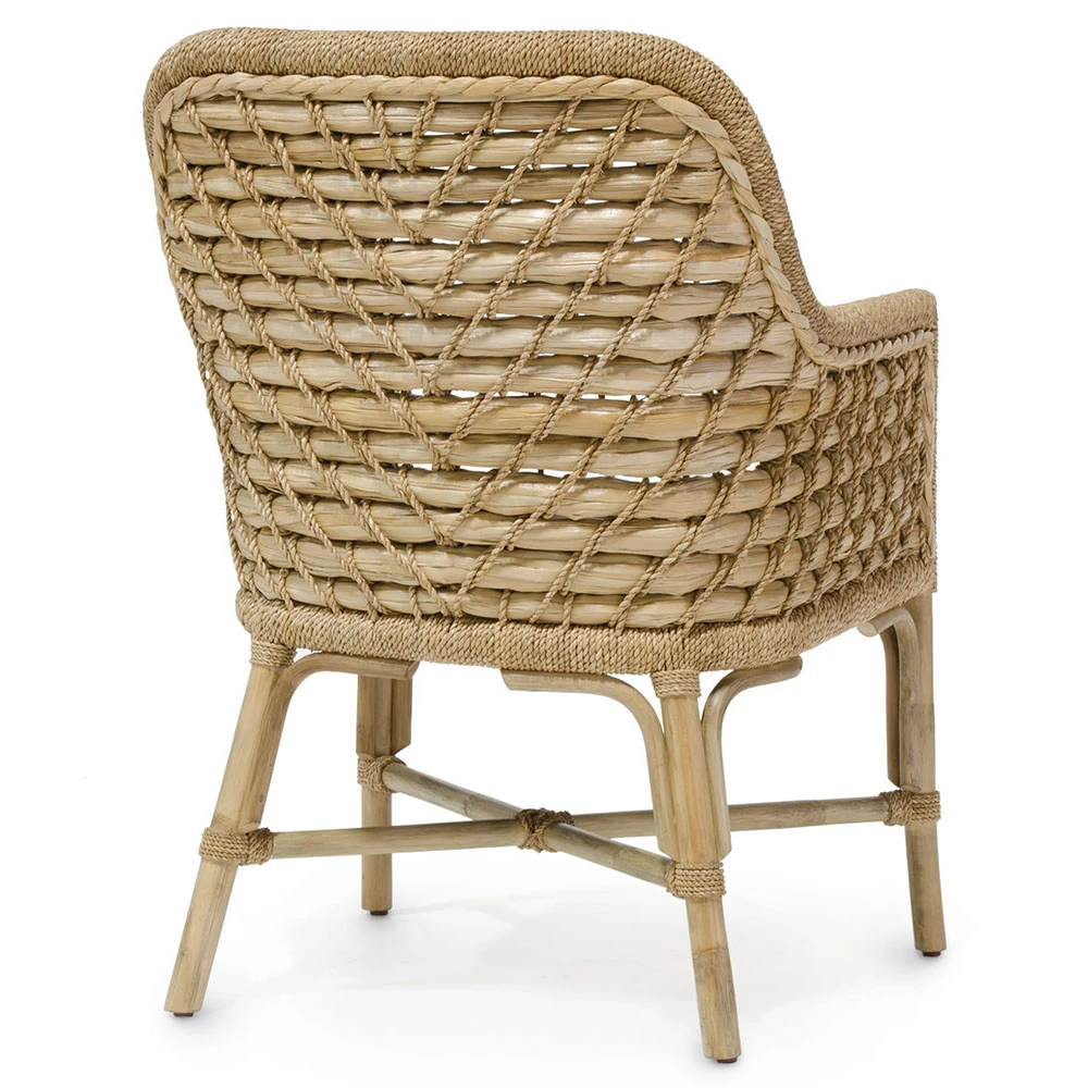 Back of woven chair