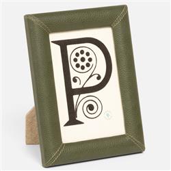 Pigeon And Poodle Eton Modern Classic Forest Leather Picture Frame - 4x6|