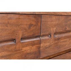 Atlas Rustic Lodge Brown Acacia Wood 6 Drawer Dresser|