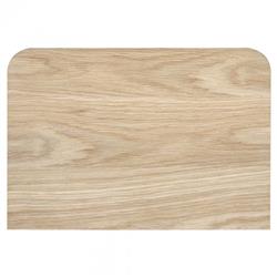 Rex Coastal Light Brown Oak Wood 1 Drawer Nightstand|