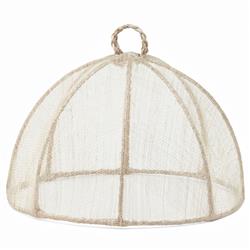 Rachel Coastal Beige Sinamay Small Food Cover - Set of 4|