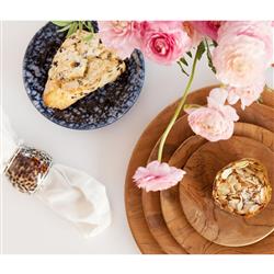 Olivia Coastal Beach Brown Shell Napkin Ring - Set of 4|