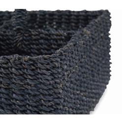 Voru Coastal Beach Blue Abaca Glassware Storage|