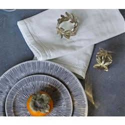 Emma Hollywood Regency Gold Brass Napkin Ring - Set of 4|