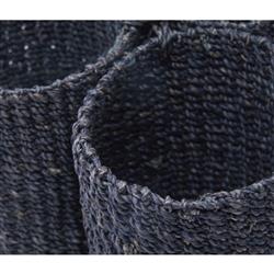 Voru Coastal Beach Blue Abaca Wine Bottle Holder|