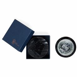 Vincent Modern Classic Black Resin Coaster - Set of 4|