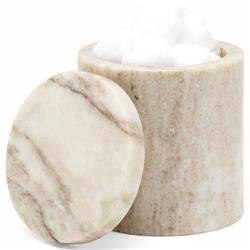 Pigeon and Poodle Athlone Modern Classic Beige Marble Canister|