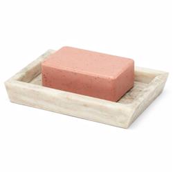 Pigeon and Poodle Athlone Modern Classic Beige Marble Soap Dish|