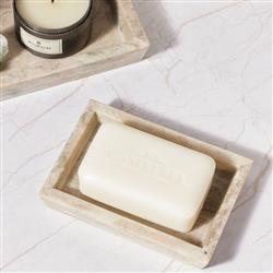 Pigeon and Poodle Athlone Modern Classic Beige Marble Soap Dish|