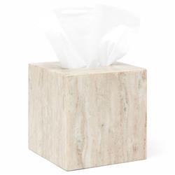 Pigeon and Poodle Athlone Modern Classic Beige Marble Tissue Box|