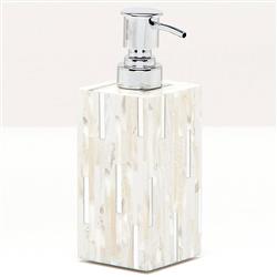 Pigeon and Poodle Cortona Coastal Beach Silver Shell Soap Pump|