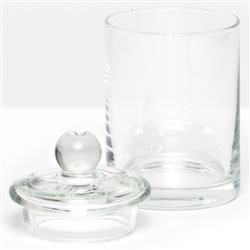 Pigeon and Poodle Darby Modern Classic Clear Glass Canister - Small|