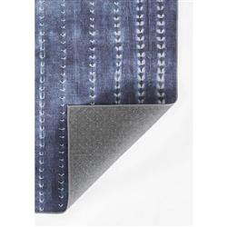 Jaime Coastal Beach Blue Patterned Rug - 7'6"x9'6"|