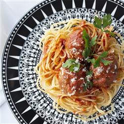 Casablanca Global Bazaar Black Porcelain Salad Plate|