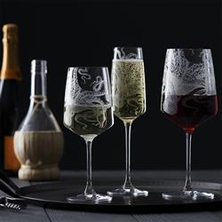 Lucy Coastal Beach Clear Red Wine Glass - Set of 2|