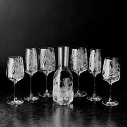 Lucy Coastal Beach Clear Red Wine Glass - Set of 2|