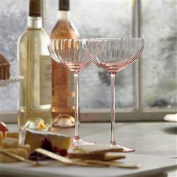 Quinn Modern Classic Rose Coupe Glass - Set of 2|