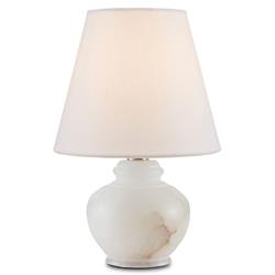 Pemrose Traditional  Natural Alabaster Mini Bedside Table Lamp|