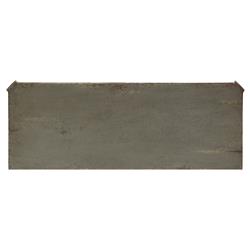 Century Corbett French Grey Wood Gold Leaf Brass Accent 3 Drawer Bachelor Chest|