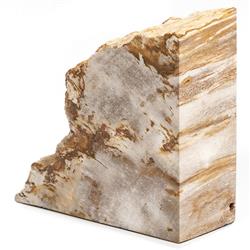 Conor Coastal Beige Accent Brown Wood Bookends|