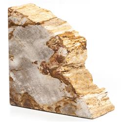 Conor Coastal Beige Accent Brown Wood Bookends|