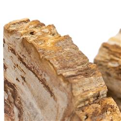 Conor Coastal Beige Accent Brown Wood Bookends|