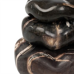 Conor Rustic Black Accent Brown Wood Decorative Sculpture - Set of 3|