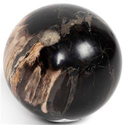 Conor Rustic Lodge Black Accent Brown Wood Round Decorative Objects - Set of 3|