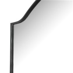 Alexis Industrial Black Metal Rectangular Floor Mirror|