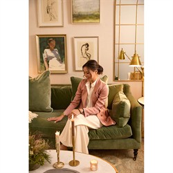 Malinda French Country Figure Gold Frame Illustration II|