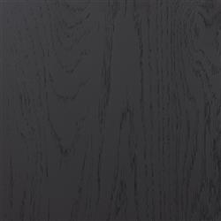 Clarence Rustic Lodge Black Solid Oak Wood Clear Glass Media Cabinet|