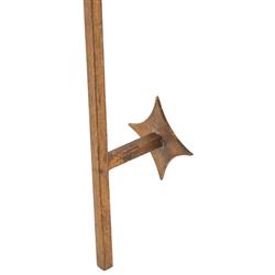 Theresa French Country Antique Gold Iron Wallcherie Sconce|