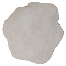 Nephele Roman Coastal Beach Off-White Resin Outdoor Block Coffee Table|