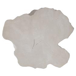 Nephele Roman Coastal Beach Off-White Resin Outdoor Block Side Table|