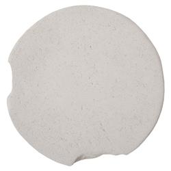 Beauden Coastal Beach Off-White Resin Round Outdoor Stool|