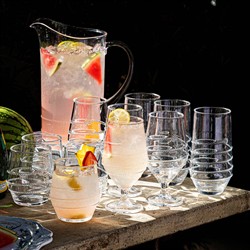 Juliska Amalia Modern Classic Clear Acrylic Stemless Tumbler|