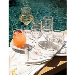 Juliska Amalia Modern Classic Clear Acrylic Wine Glass|