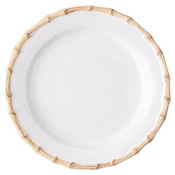 Juliska Bamboo Coastal Beach White Ceramic 16 Piece Place Setting|