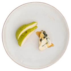 Juliska Puro Modern Classic Whitewash Ceramic Coupe Cocktail Plate|